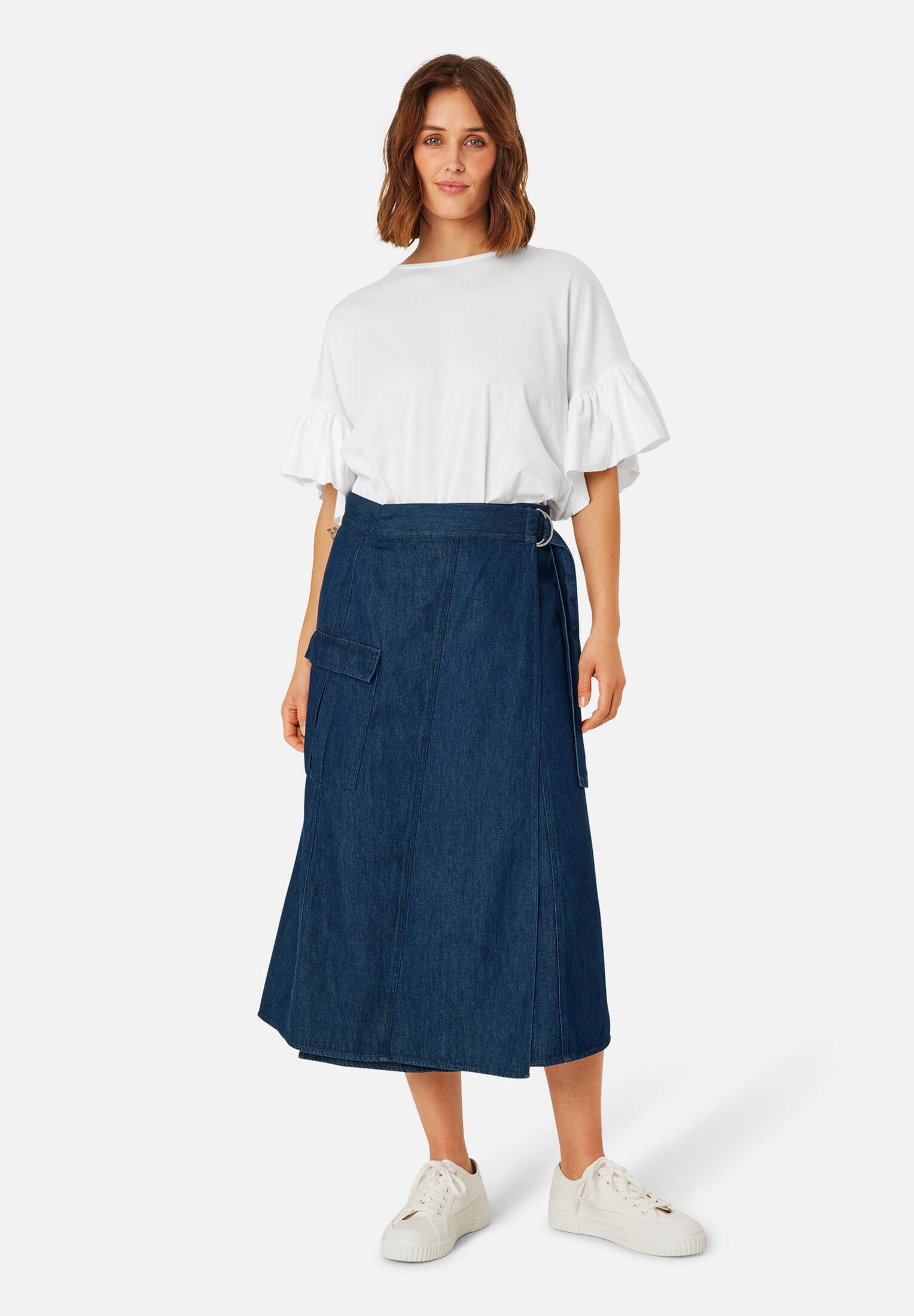 MASAI| Damen Midi Jeansrock MaSanchia