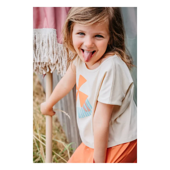 Bonnie & The Gang T-shirt Court Goldie Coton Bio | Beige rosé