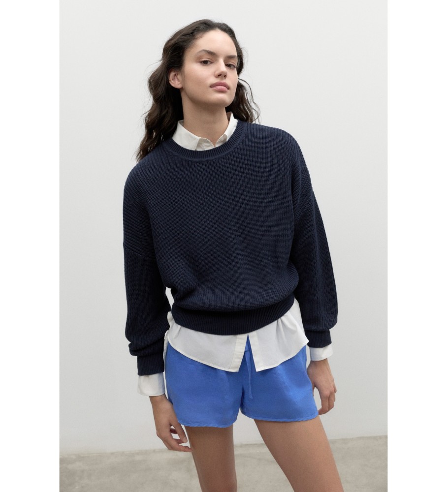 Camisola de malha azul marinho ECOALF Cedaralf