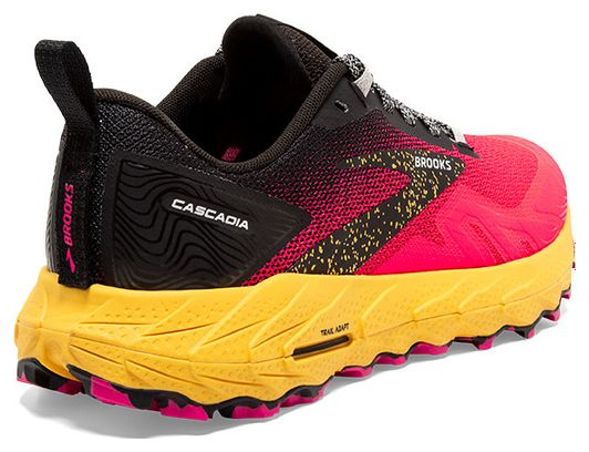 Chaussures Trail Brooks Cascadia 17 Rose Jaune Femme