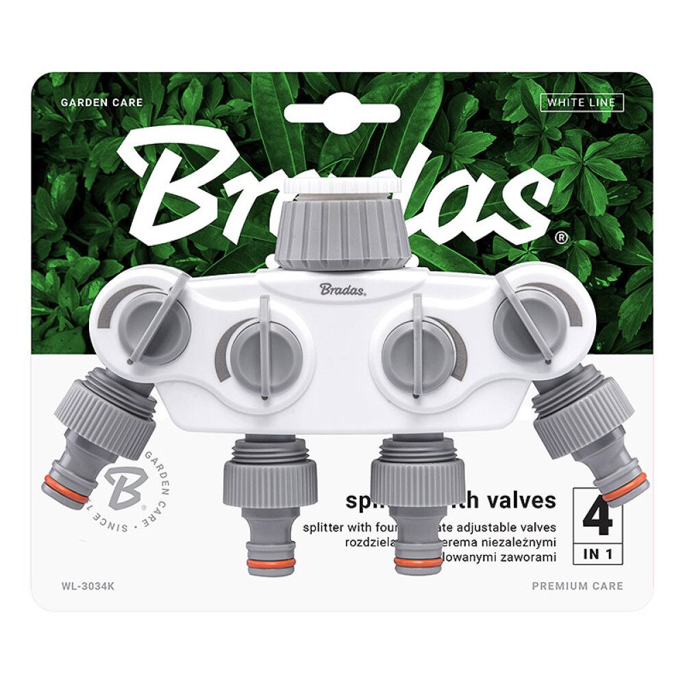 VANNFORDELER BRADAS WHITE LINE 4-VEIS SOLID 1