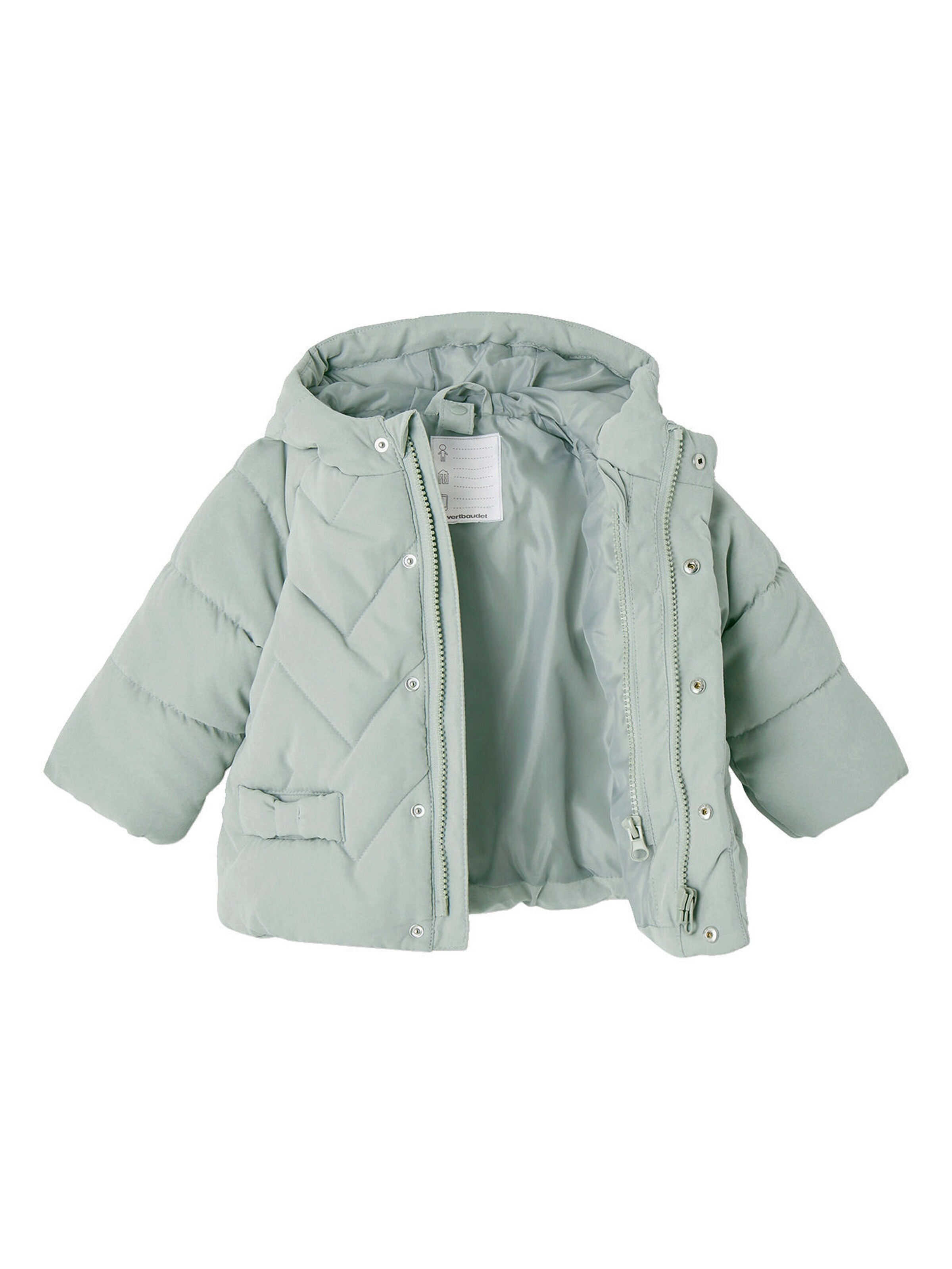 Vertbaudet 3-in-1 Baby Steppmantel mit Recycling-Polyester aqua
