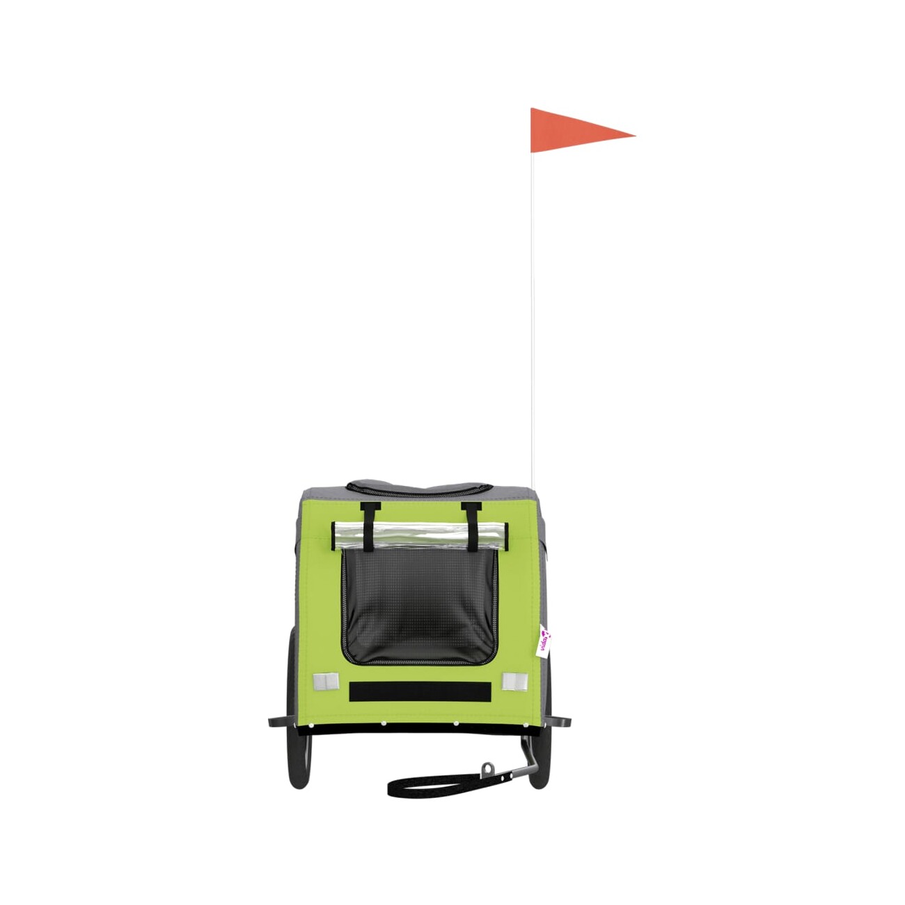VidaXL Fahrradanhänger Hund 55 x 80 x 55 cm (L x B x H) grün