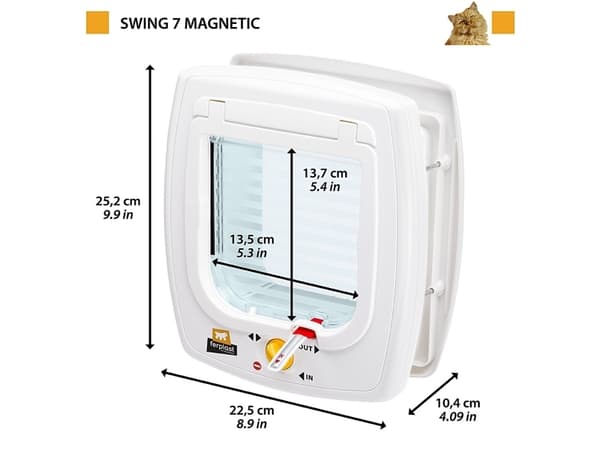 Plast DRZWI SWING 7S BIALE
