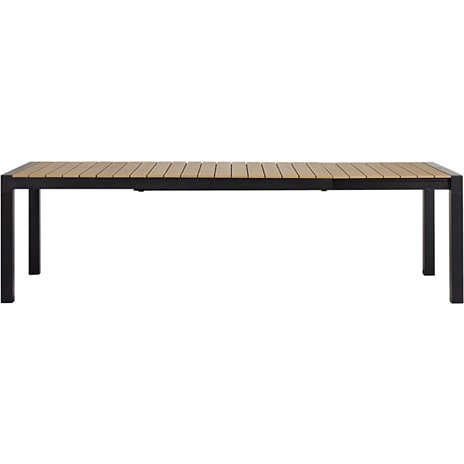 Canberra udtræksbord 100x 205/275 cm. Teak look