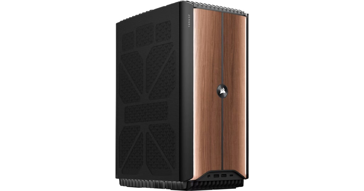 CorsairOne i600 Wood Dark (CS-9020052-PE) gaming pc  (Houtkleur | Core Ultra 9 285K | RTX 5080 | 64 GB | 2x 2TB SSD)
