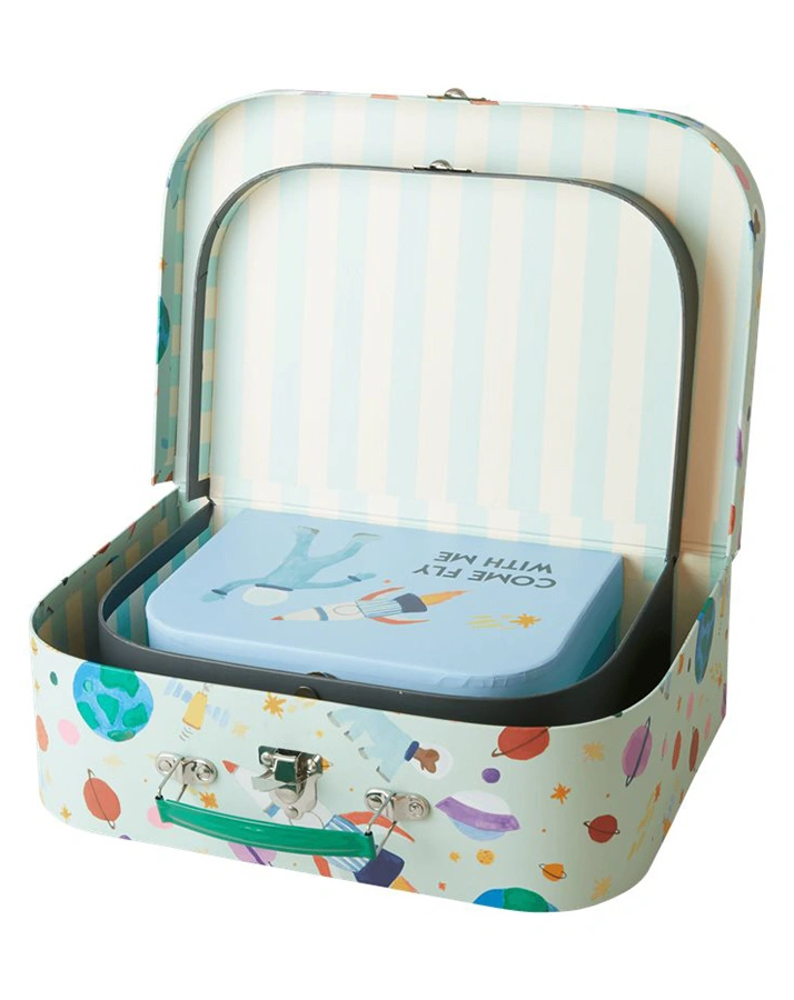 Spielkoffer SPACE 3er-Set in blau