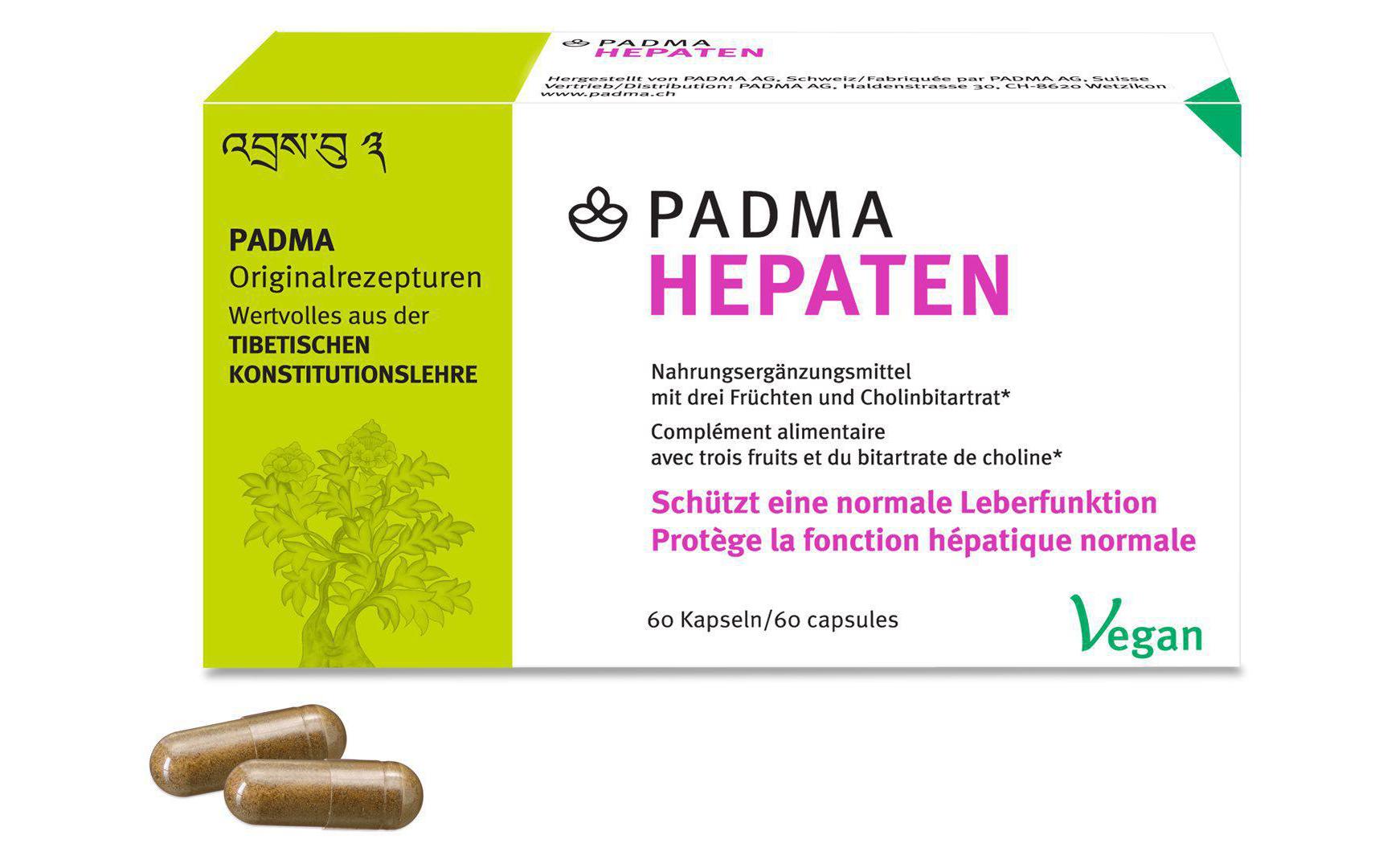 Hepaten 60 KapselnVegane Nahrungsergänzung zur Unterstützt die Leberfunktion