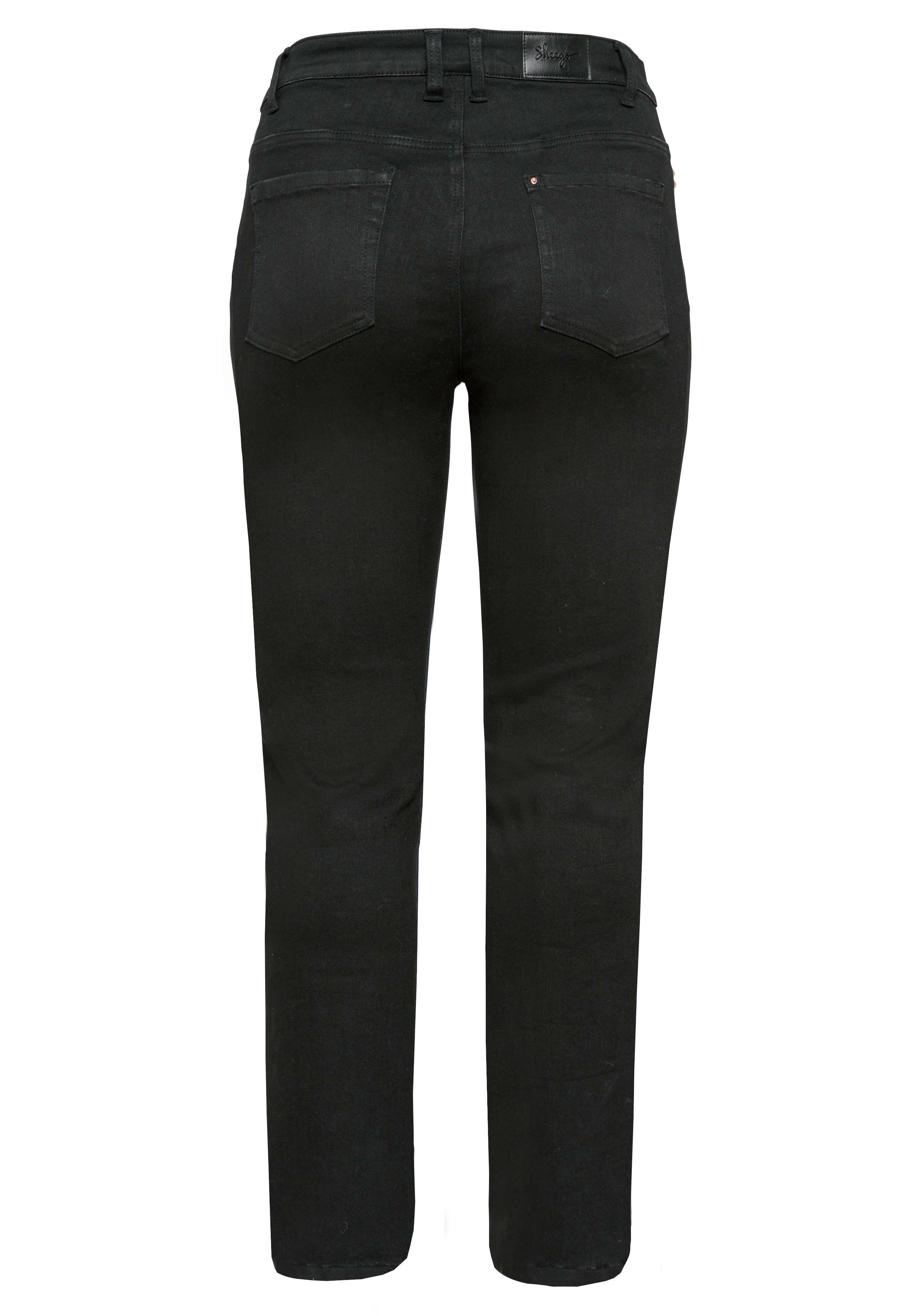 Gerade Stretch-Jeans mit Bodyforming-Effekt