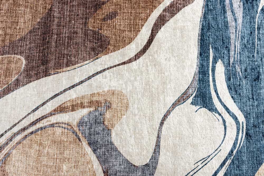 Moderner Teppich EARTH 230x160cm braun beige blau Flachgewebe Indoor