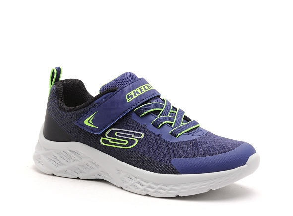 Skechers basses enfant microspec2 403924l bleu