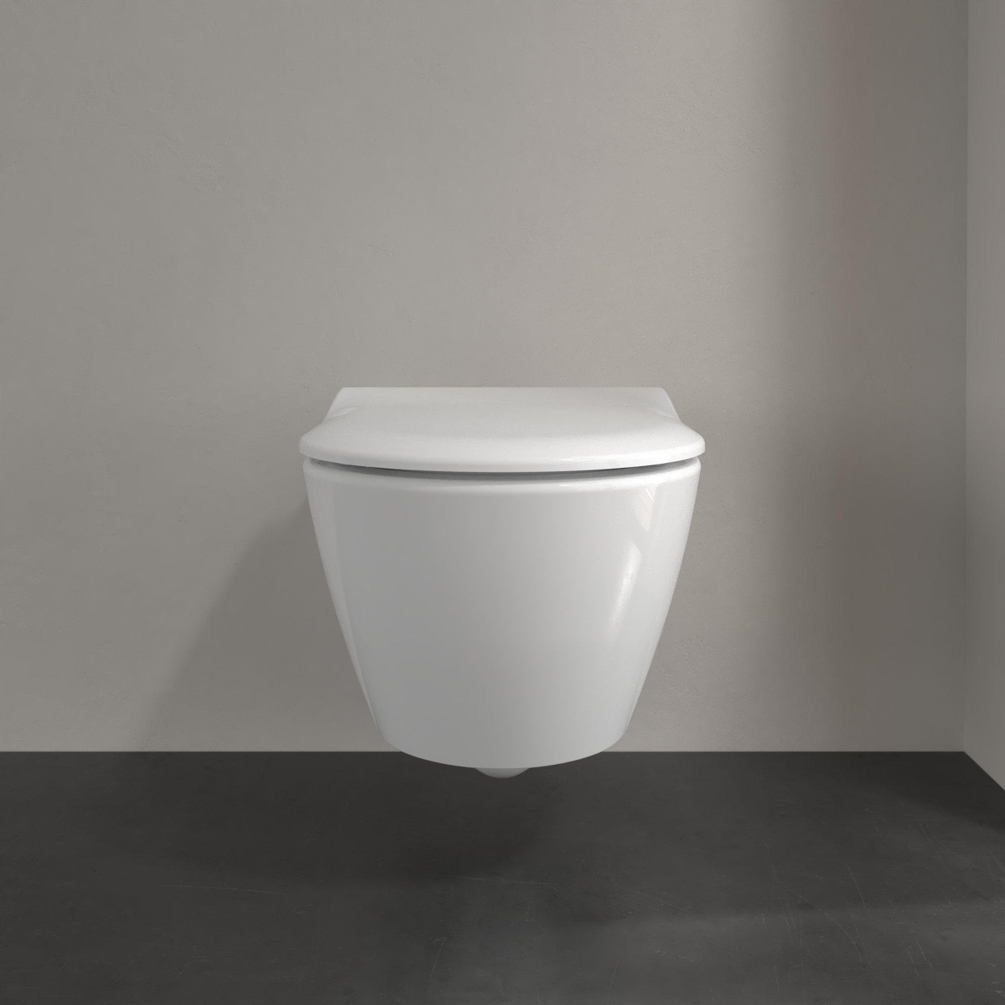 Villeroy & Boch Subway 2.0 randloos toilet CeramicPlus en softclose toiletzitting wit glans