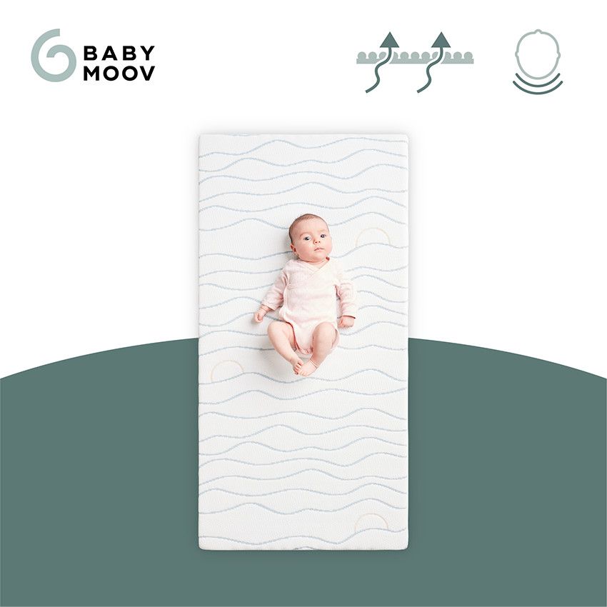 Matelas ergonomique anti tête plate Cosy'Lite 60 x 120 cm - Ecru