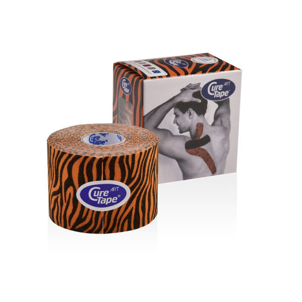 Cure Tape Art 5 x 5 Tiger Orange/Black 1 stuk