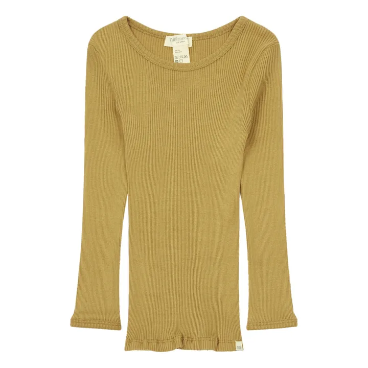Minimalisma T-shirt Bergen Soie et Coton | Ocre