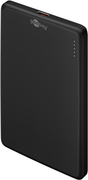 Goobay Magnetisk trådlös powerbank 5.000 mAh fäster magnetiskt på baksidan av mobiltelefonen, perfekt för samtidig laddning och telefonering