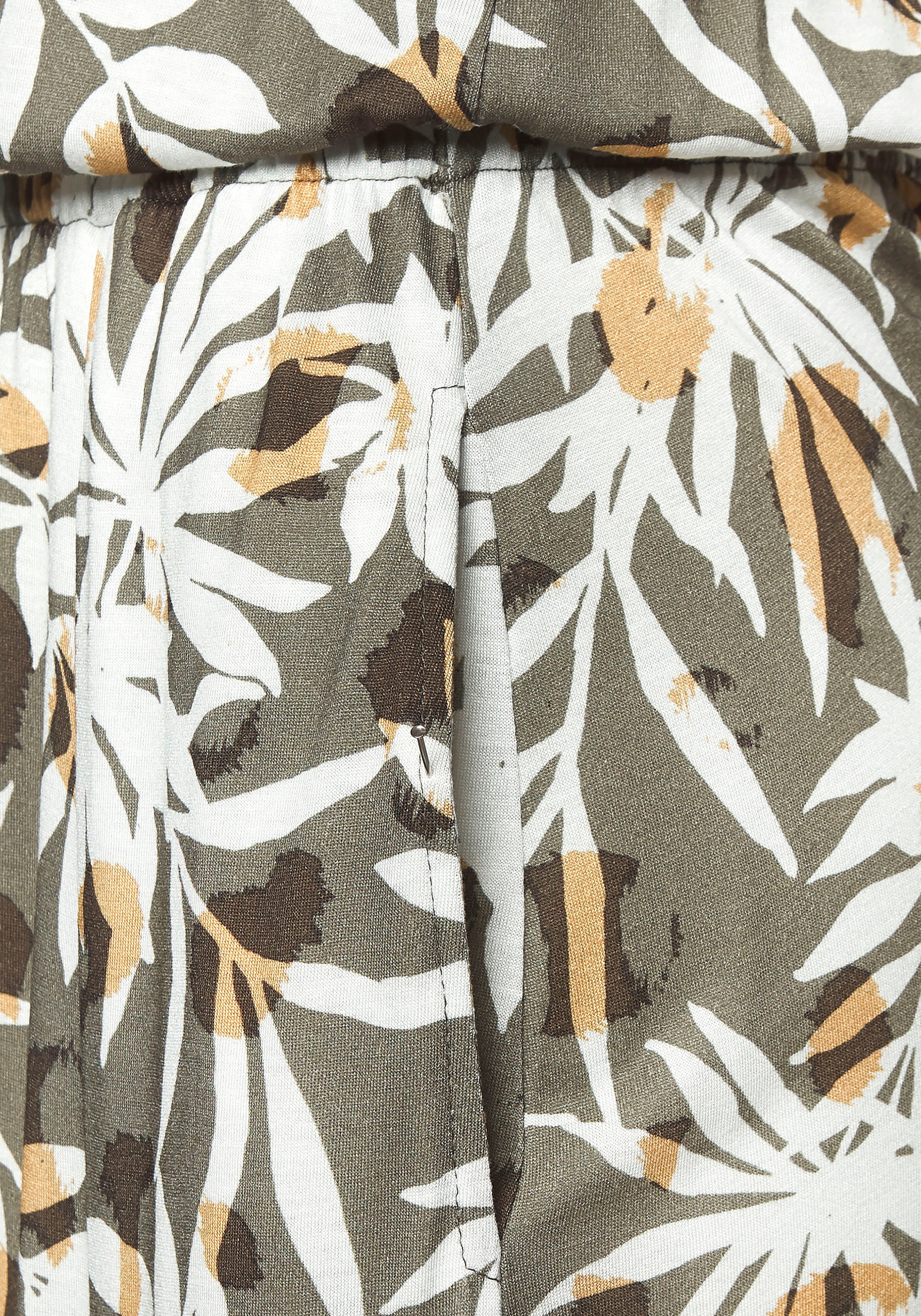 Vivance Maxikleid Seitennahttaschen mit Alloverdruck, langes Sommerkleid mit Schlitz, Druckkleid