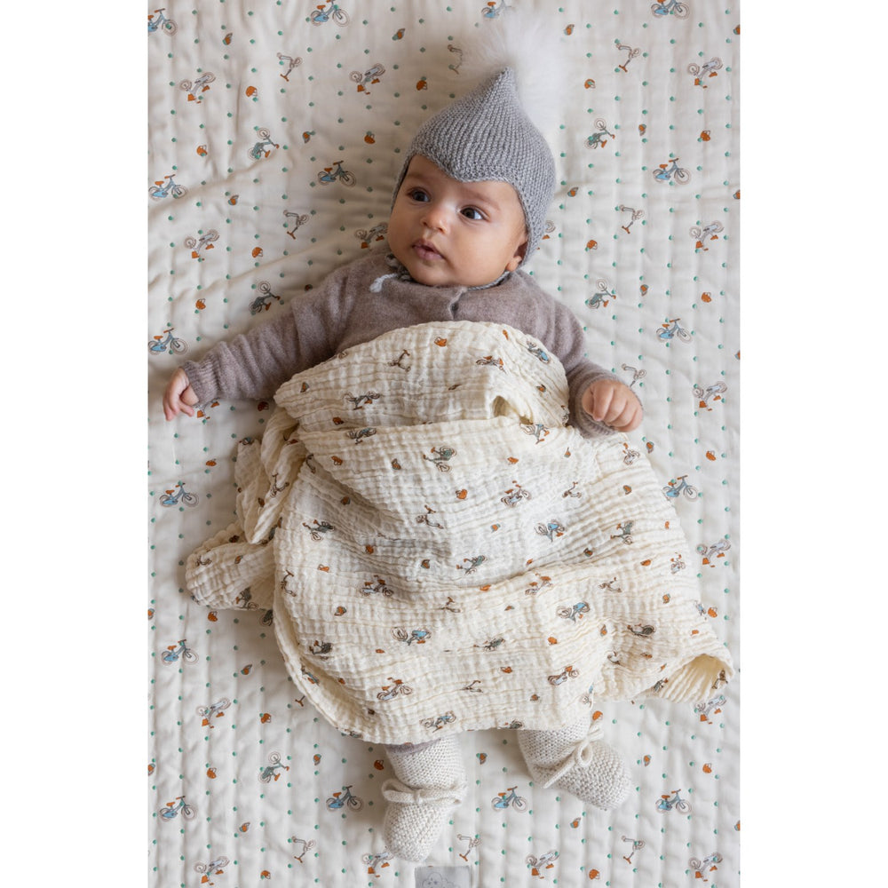 Køb Cam Cam Copenhagen Bicycles Muslin Baby Tæppe