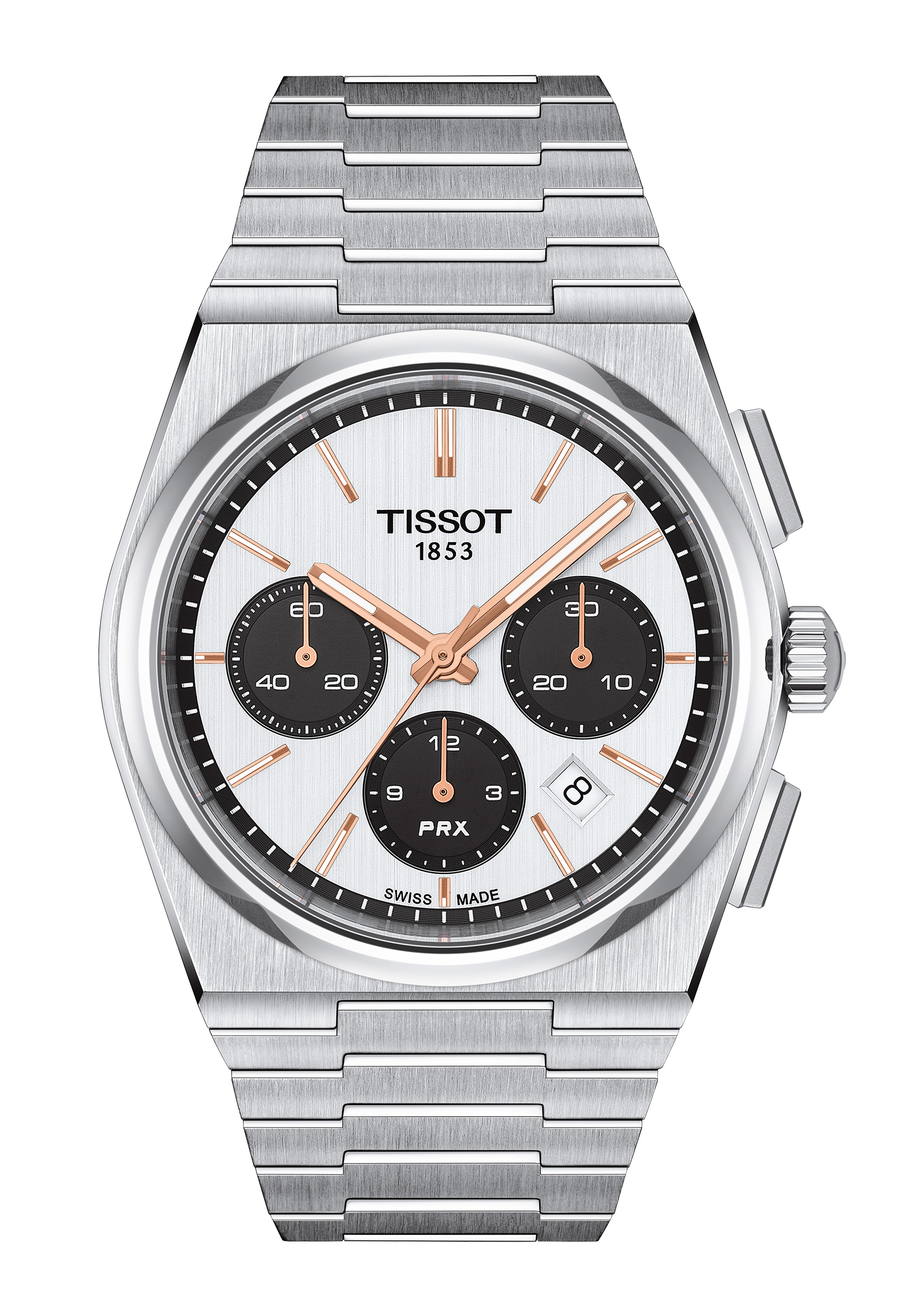 Tissot PRX Automatik Chronograph Weiß T137.427.11.011.00