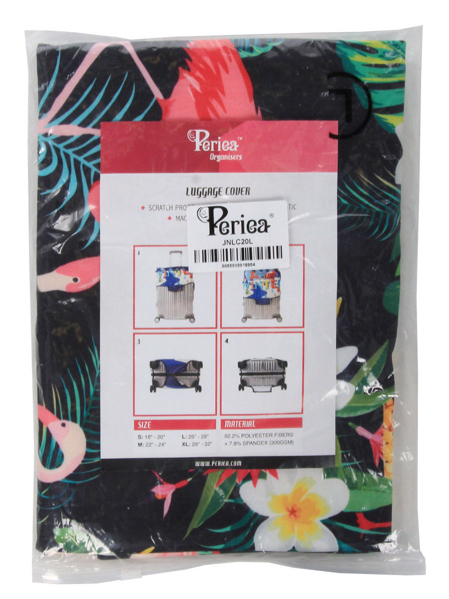 Housse de valise Periea Tropical Flamingo L