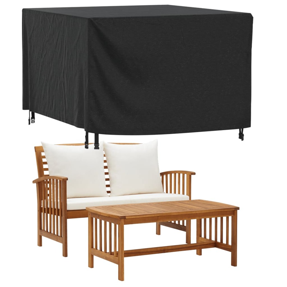 Housse de salon de jardin noir 135x135x90 cm imperméable 420d