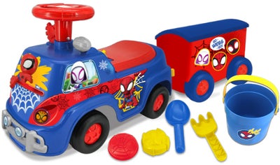Marvel Spider-Man Lights 'N' Sounds Gåbil med Tilhenger