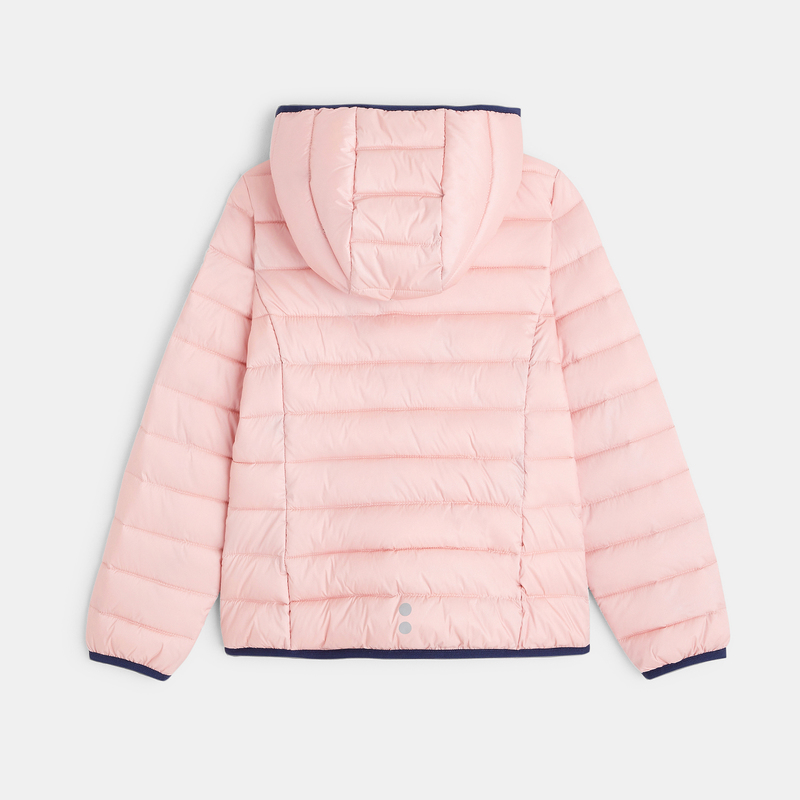 Doudoune chaude et légère rose fille