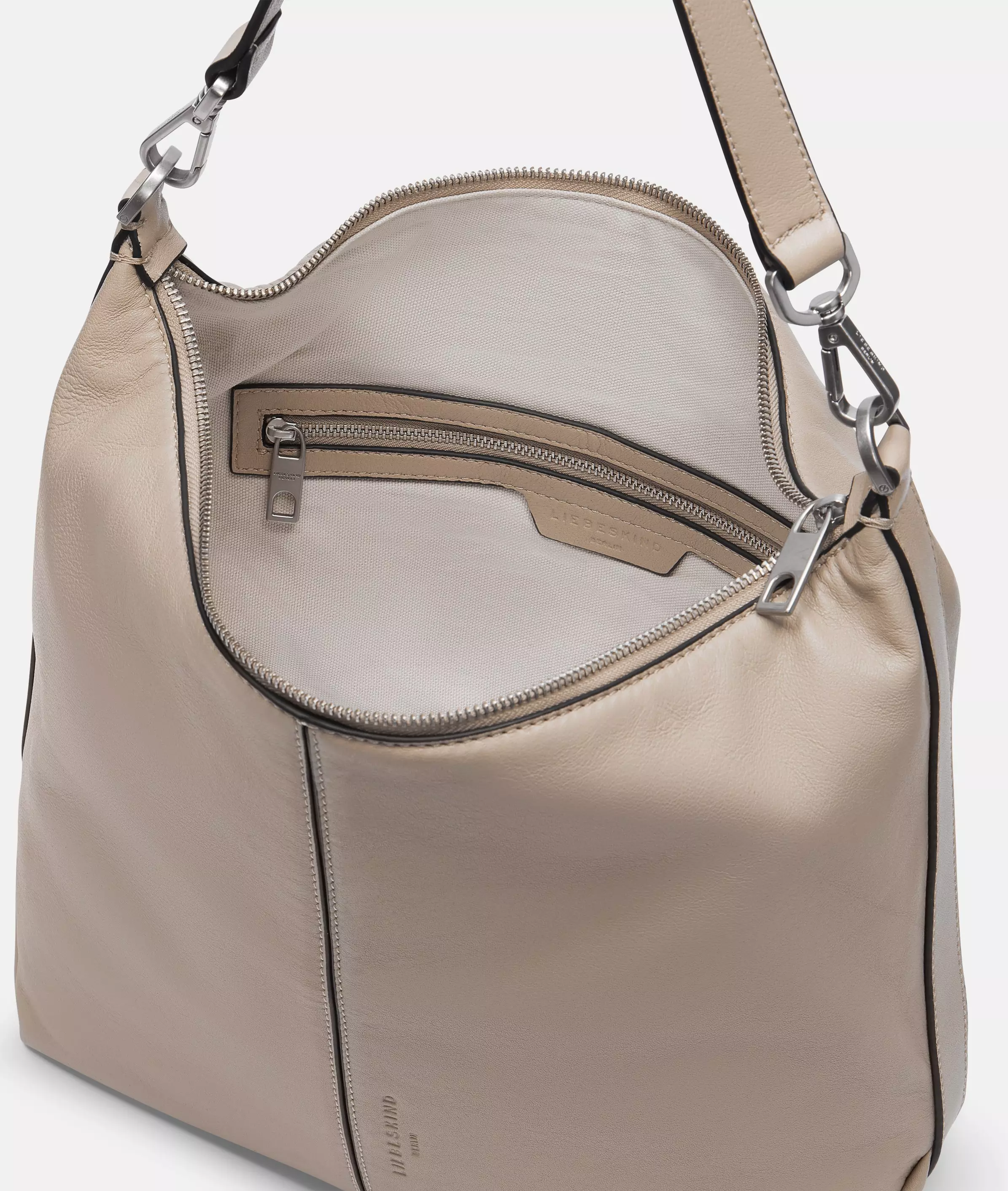 Paris Hobo M Spacious leather hobo bag