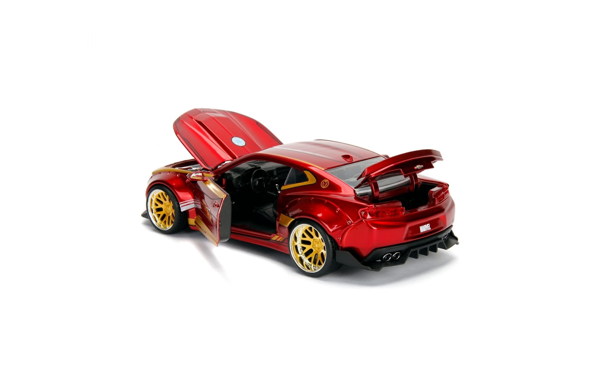 Sportwagen Marvel 2016 Chevy Camaro SS 1:24Ironman - 2016 Chevy Camaro SS Sammlermodell im Massstab 1:24
