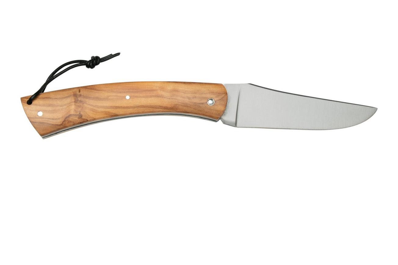 Laguiole en Aubrac Camembert Olive CAM99OLI olijfhout, zakmes