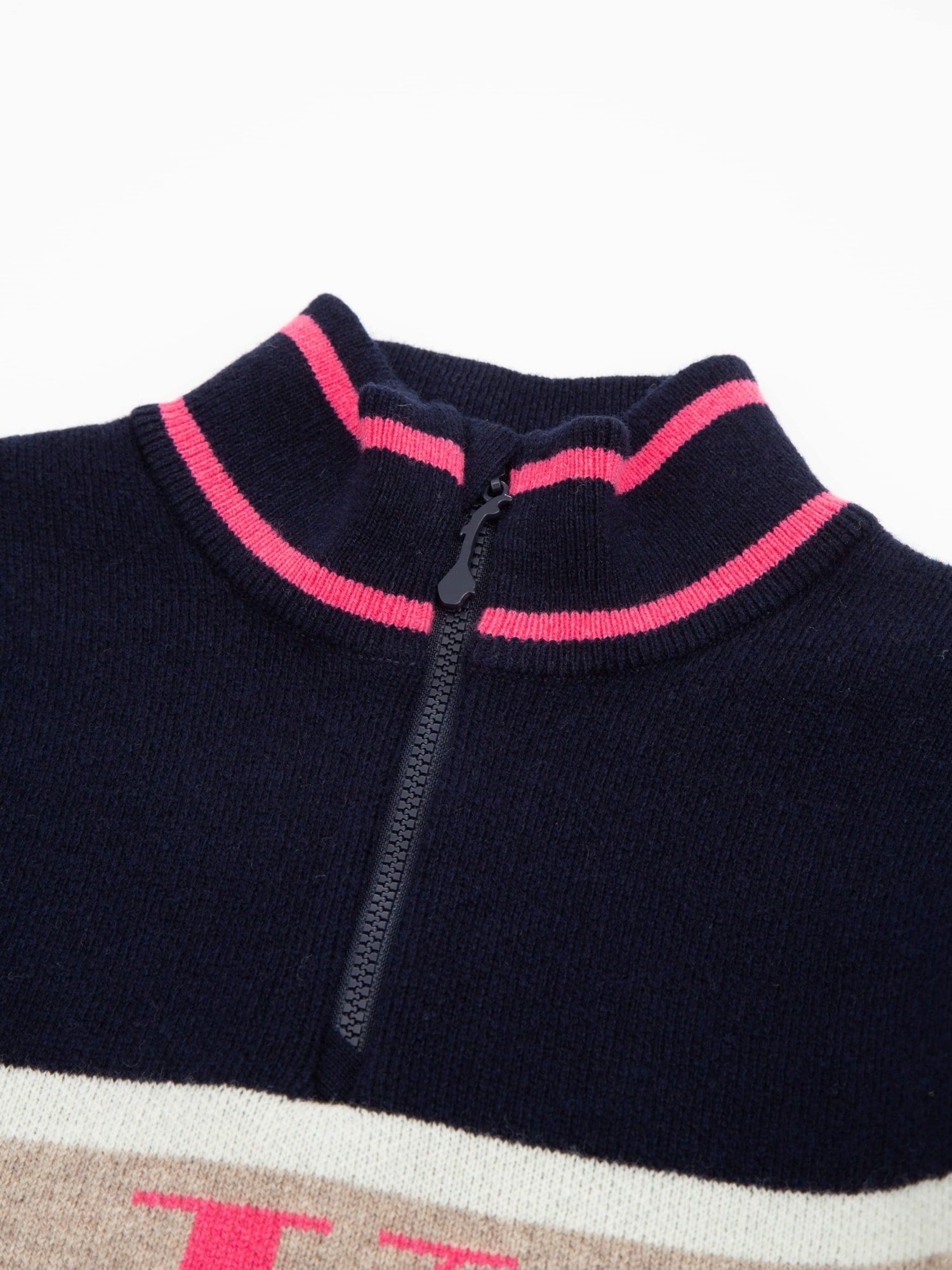 Hemsedal Strikket Ullgenser Jente Dark Blue