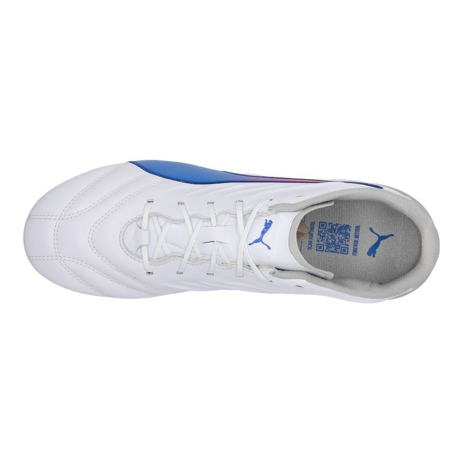 PUMA King Pro SG Formula - Blanc/Bleu/Flat Light Gray