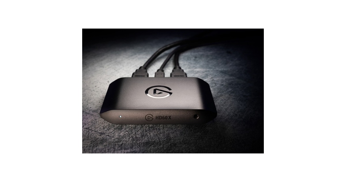 ElgatoHD60 X capture card  (Zwart | USB 3.2 Gen 1 (5 Gbit/s) | 2x HDMI)