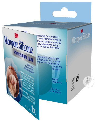 3M Micropore Silicone Sparadrap 5,0cm x 5,0m Pièce 1 (27752FR)