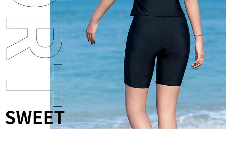CUCURBIT - Set: Rashguard met korte mouwen, raglanmouwen en rits + zwemshorts