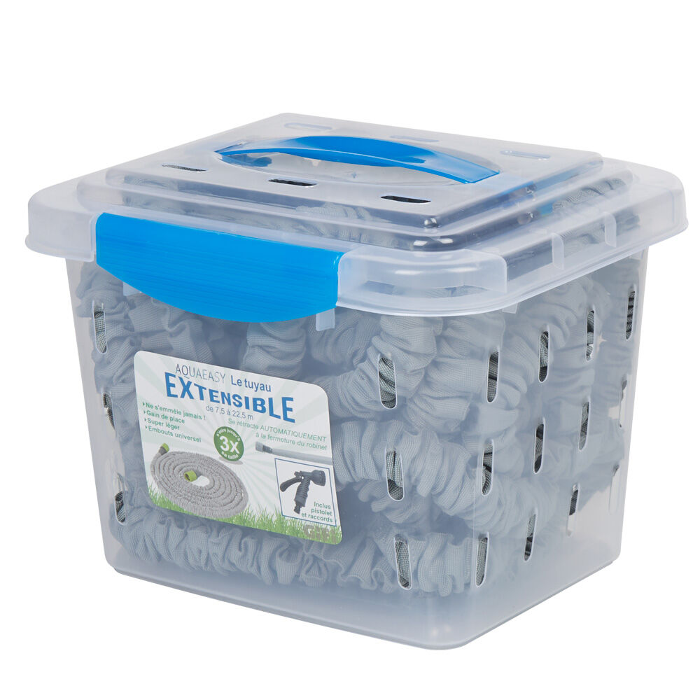 Tuyau extensible avec pistolet gris