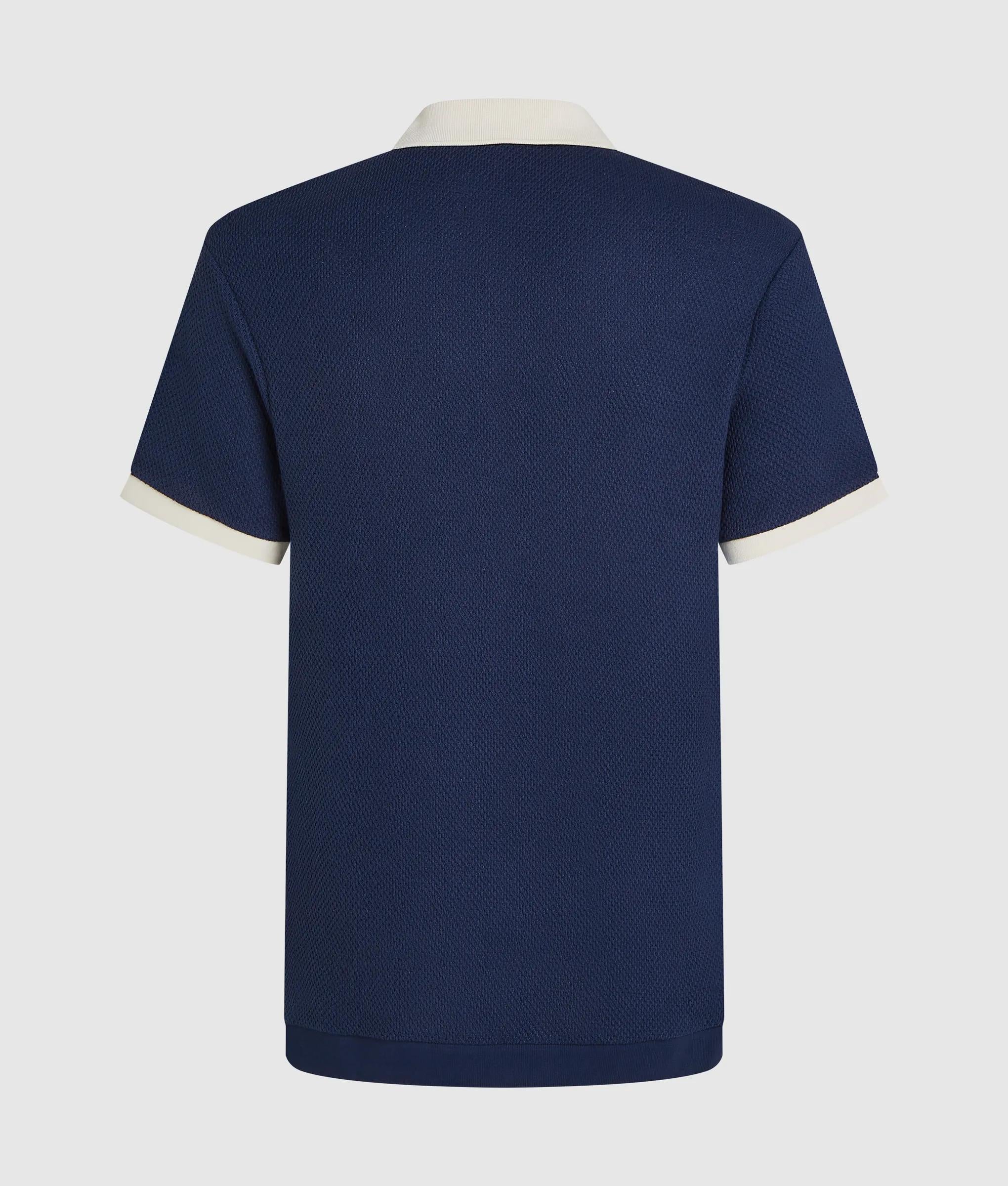 Metaal Monogram gehaakt polo shirt