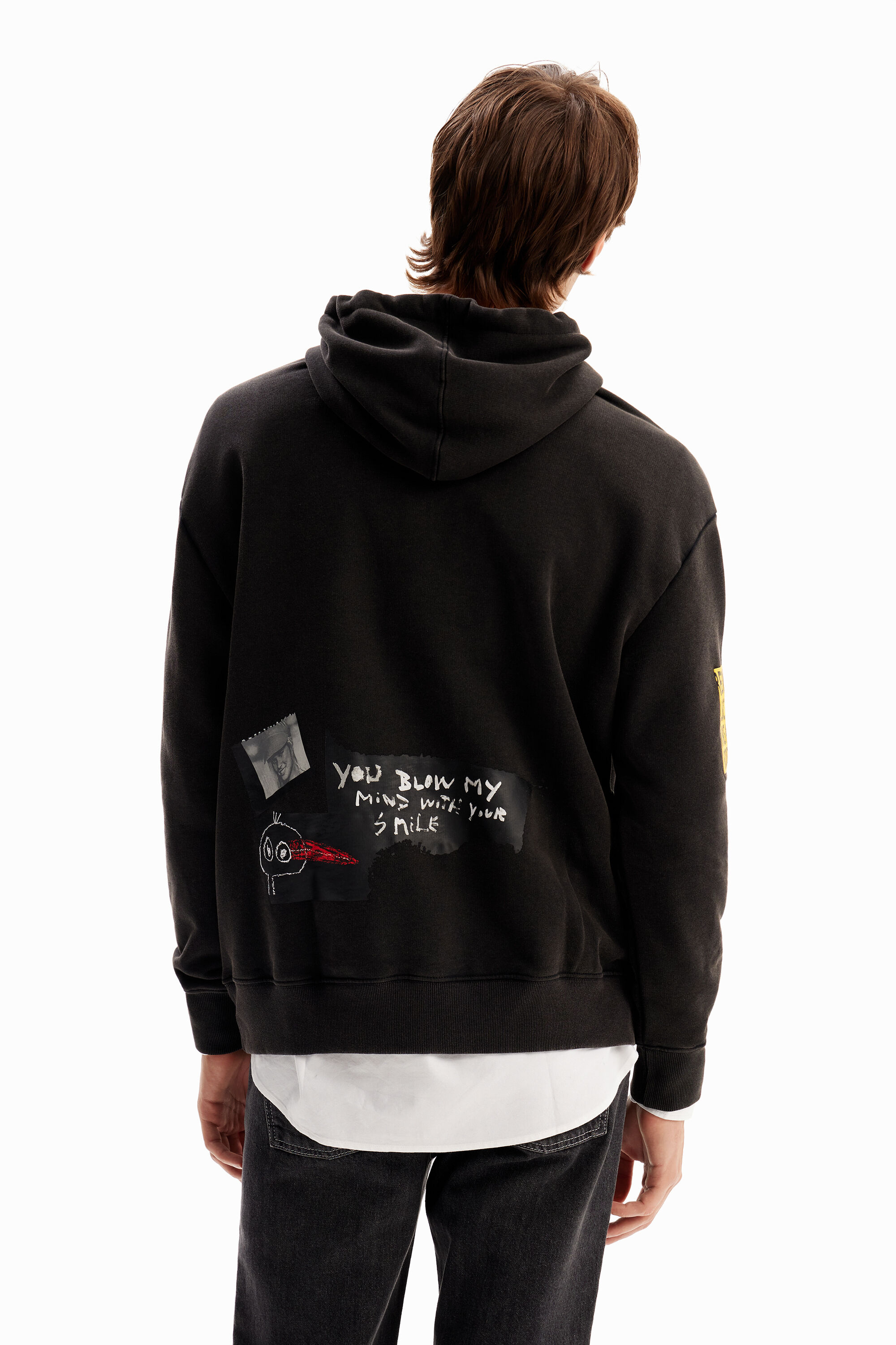 Sudadera capucha pájaros