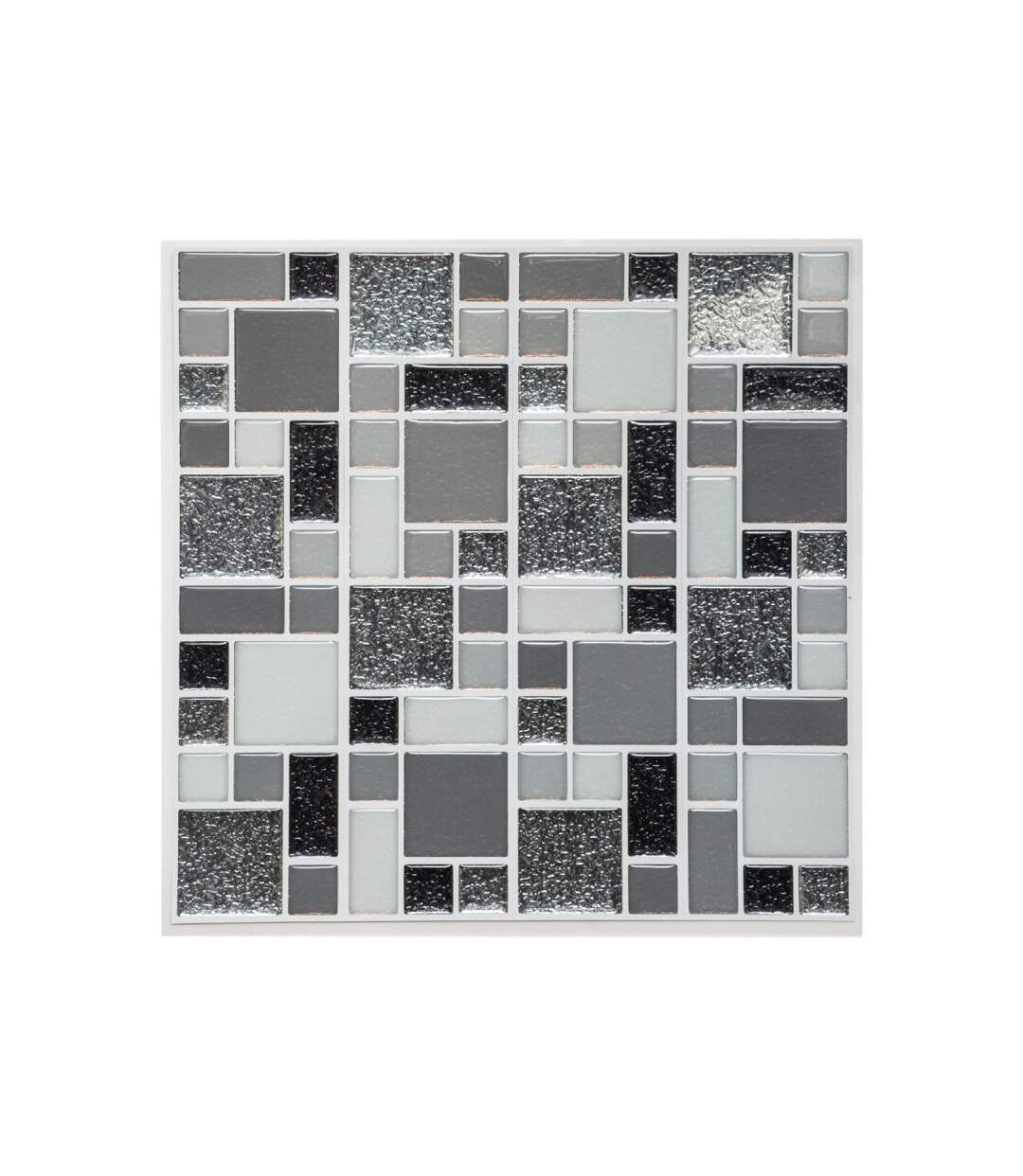 Sticker Carré Déco Shine 25x25cm Gris