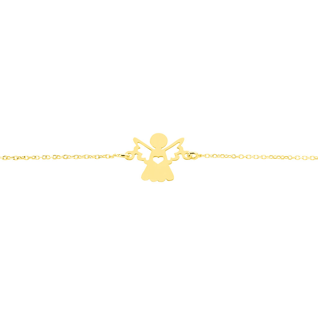 Bracelet Hallie Ange Et Coeur Or Jaune