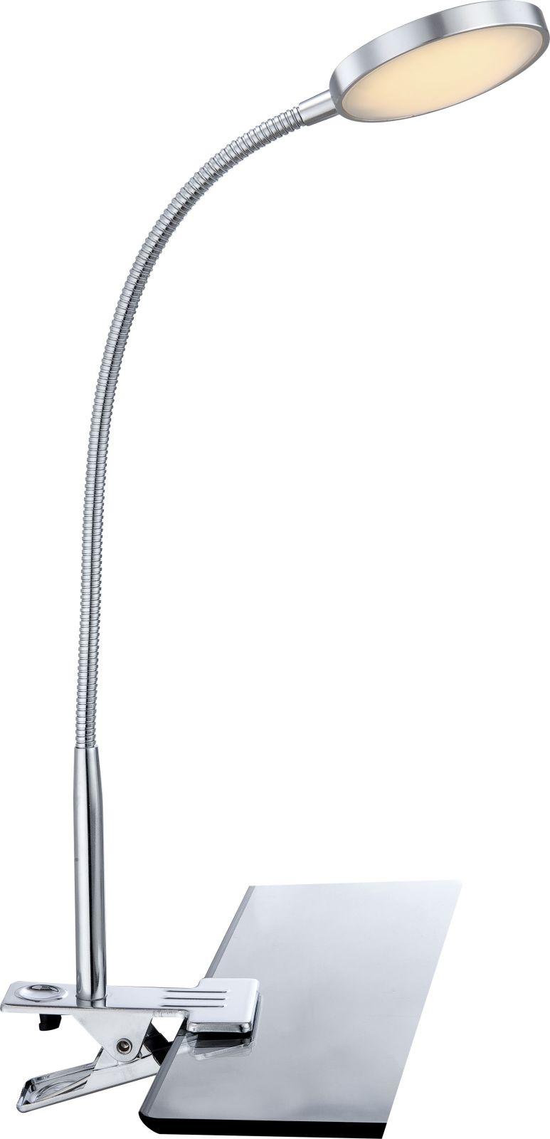 LED-Klemmleuchte - chrom - Flexarm