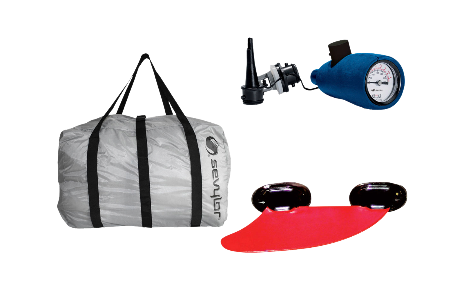 Sevylor Madison Kit Aufblasbares Kajak 2 Personen 327 x 93 cm mit Paddel und Pumpe