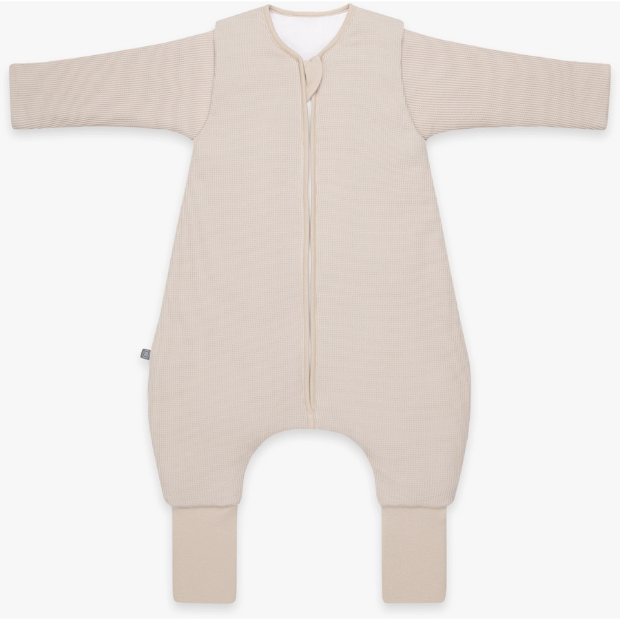 emma & noah Schlafsack mit Füßen Essential Beige