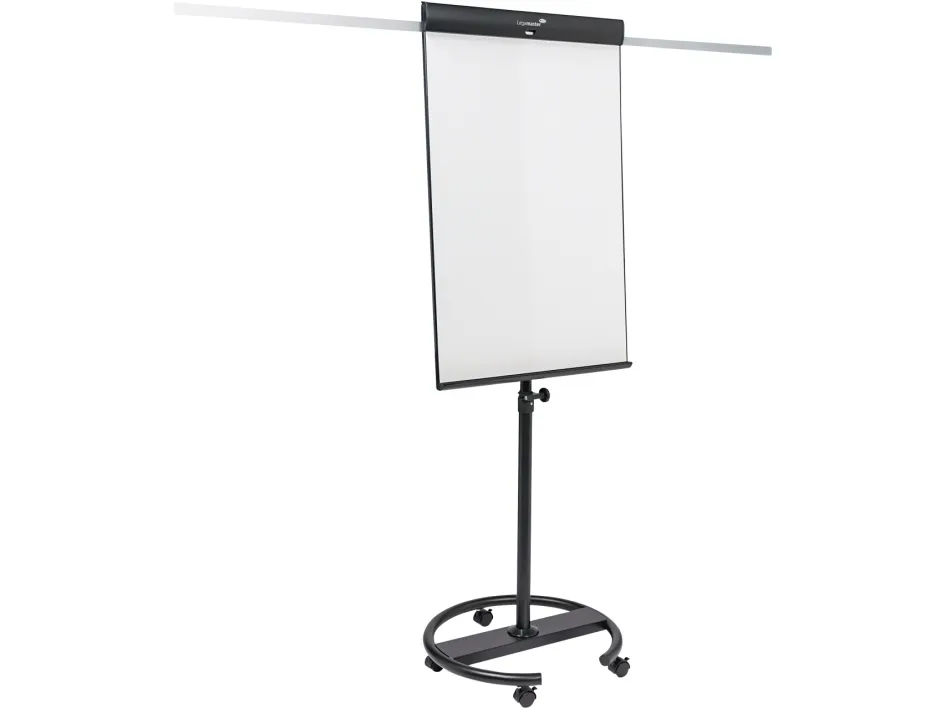 Legamaster SKETCH PRO mobile flipchart magnetisk- Round Base med 5 låsbare hjul giver stabilitet og mobilitet, pakken indeholder et start kit ( 1x flipover blok kvadreret, 2x edding ecoline flipchart penne, penneholderr i fuld længde samt 2 forlænge