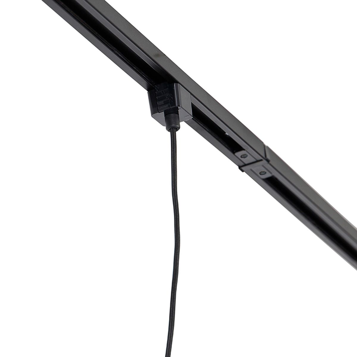 Hanglamp zwart voor railsysteem 1-fase - Iconic Cavalux
