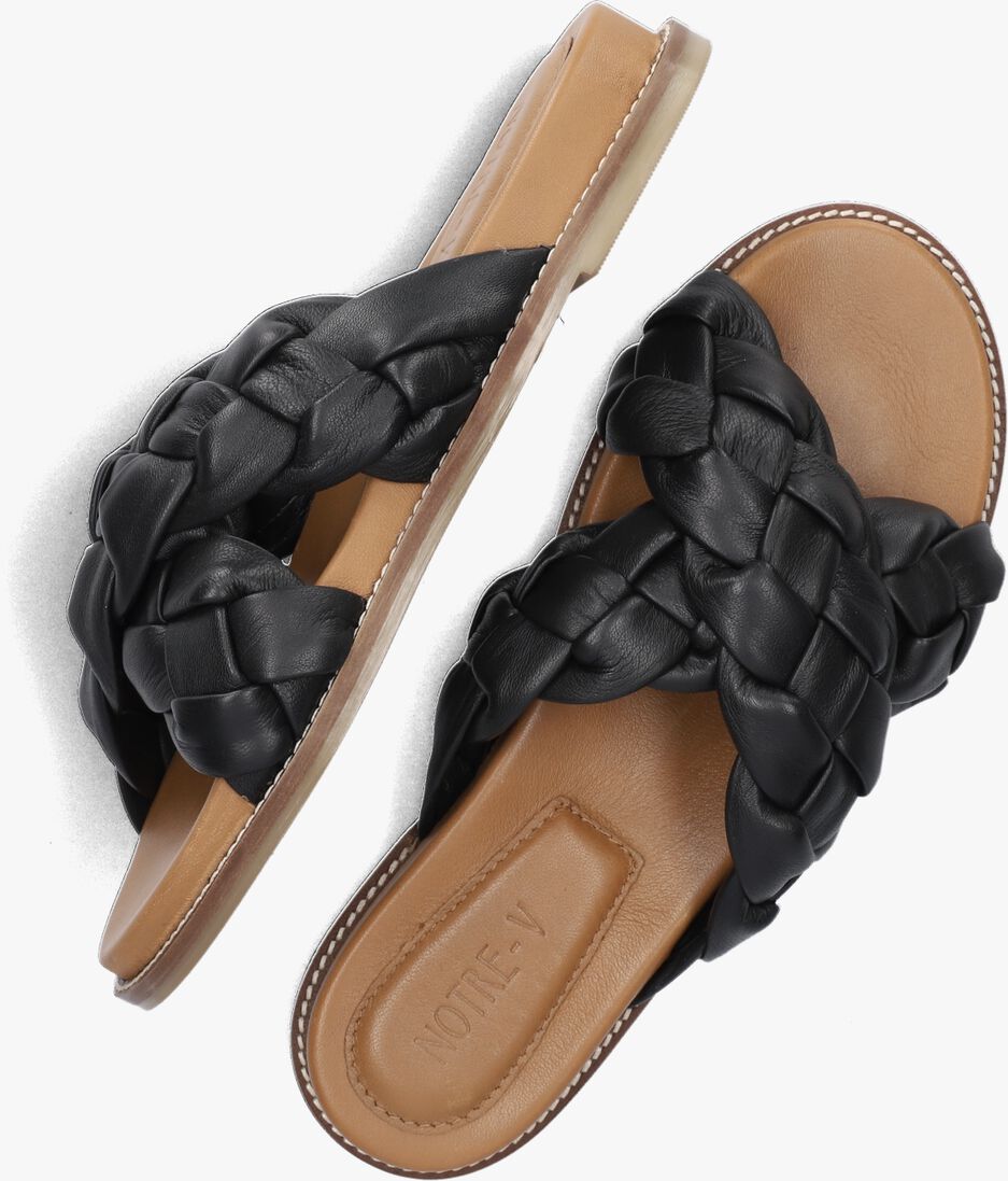 NOTRE-V zwarte notre-v slippers 906009