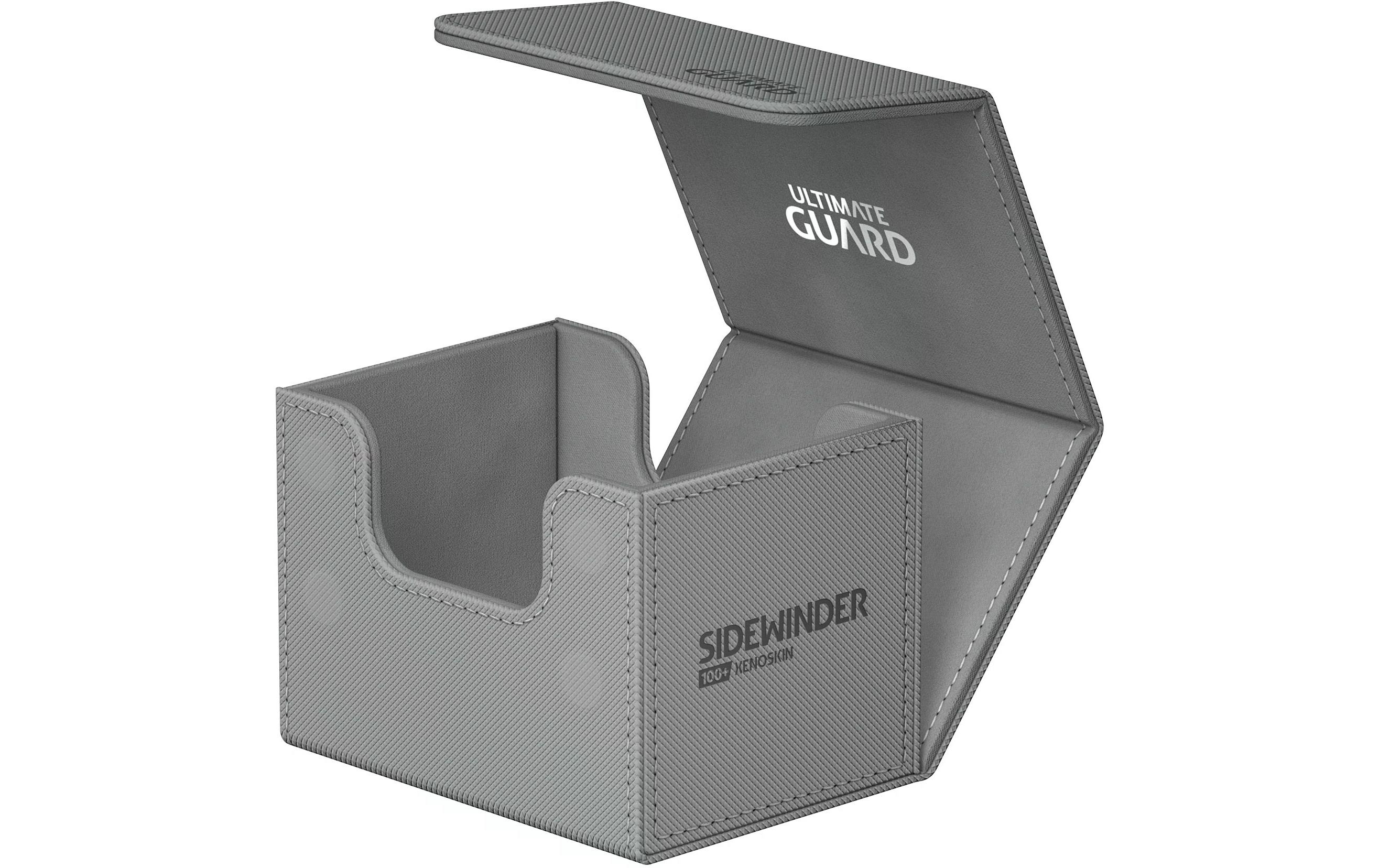 Kartenbox XenoSkin Sidewinder Monocolor 100+ GrauHochwertige Box für Sammelkarten in Standardgrösse