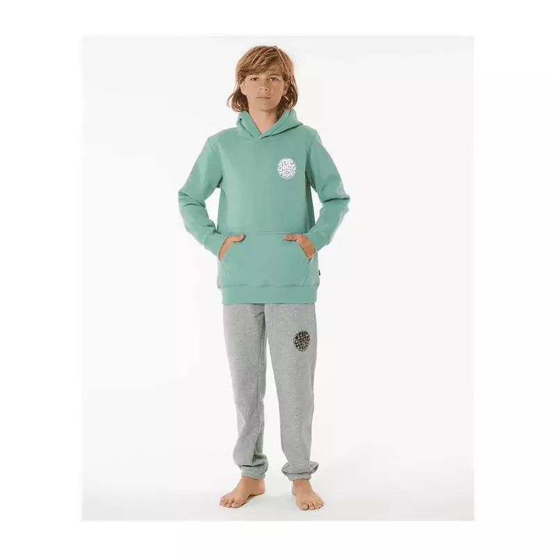 Sweat junior RIPCURL Wetsuit Icon Hood-Kid Dusty Green 12