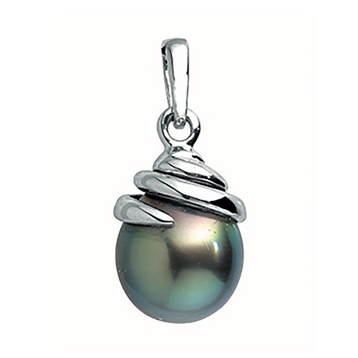 Pendentif Brillaxis Perle de tahiti en or 18k