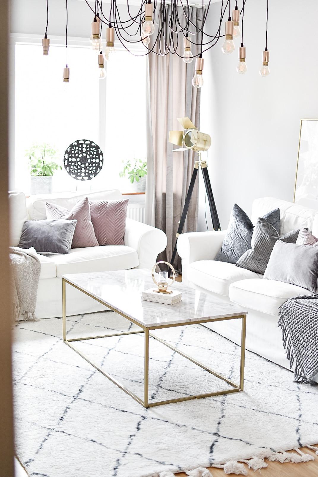 Salontafel DELANO Marmer/goud